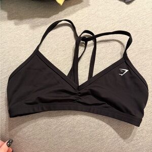 Gymshark Black Double Strap Sports Bra
